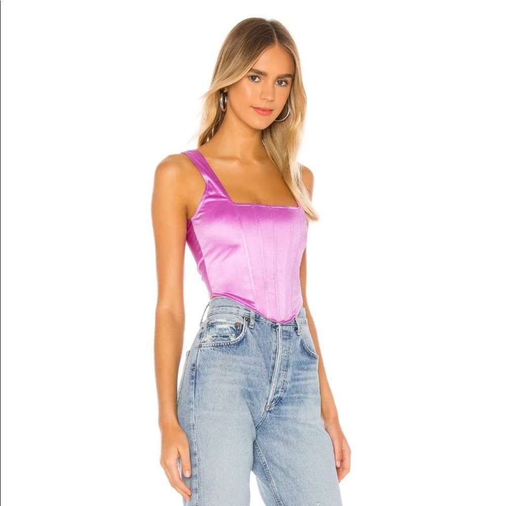 superdown Catey Corset Top in Purple